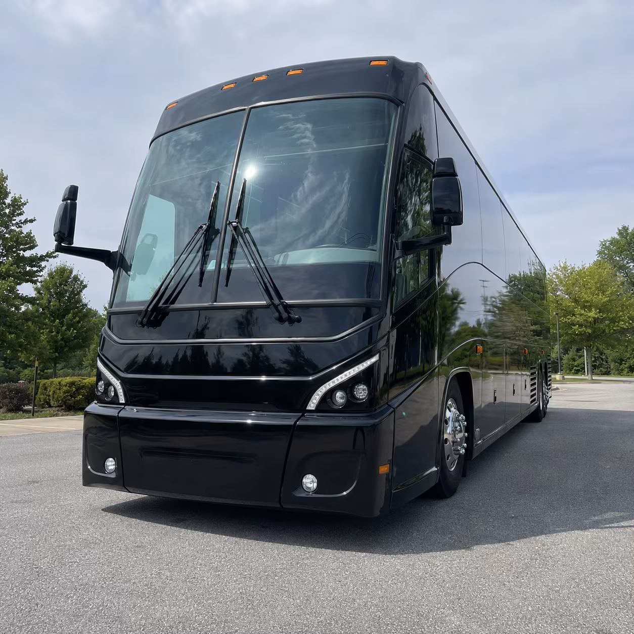charter buses for corporate events at the vibe credit union showplace