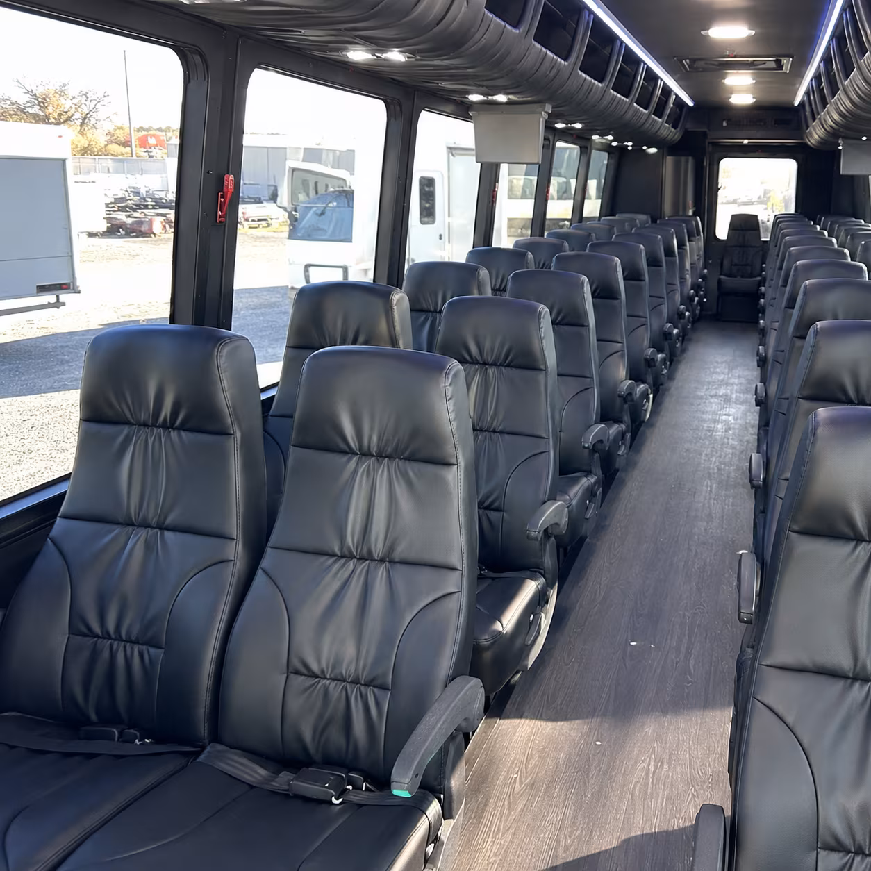 novi 28 passenger minibus inside