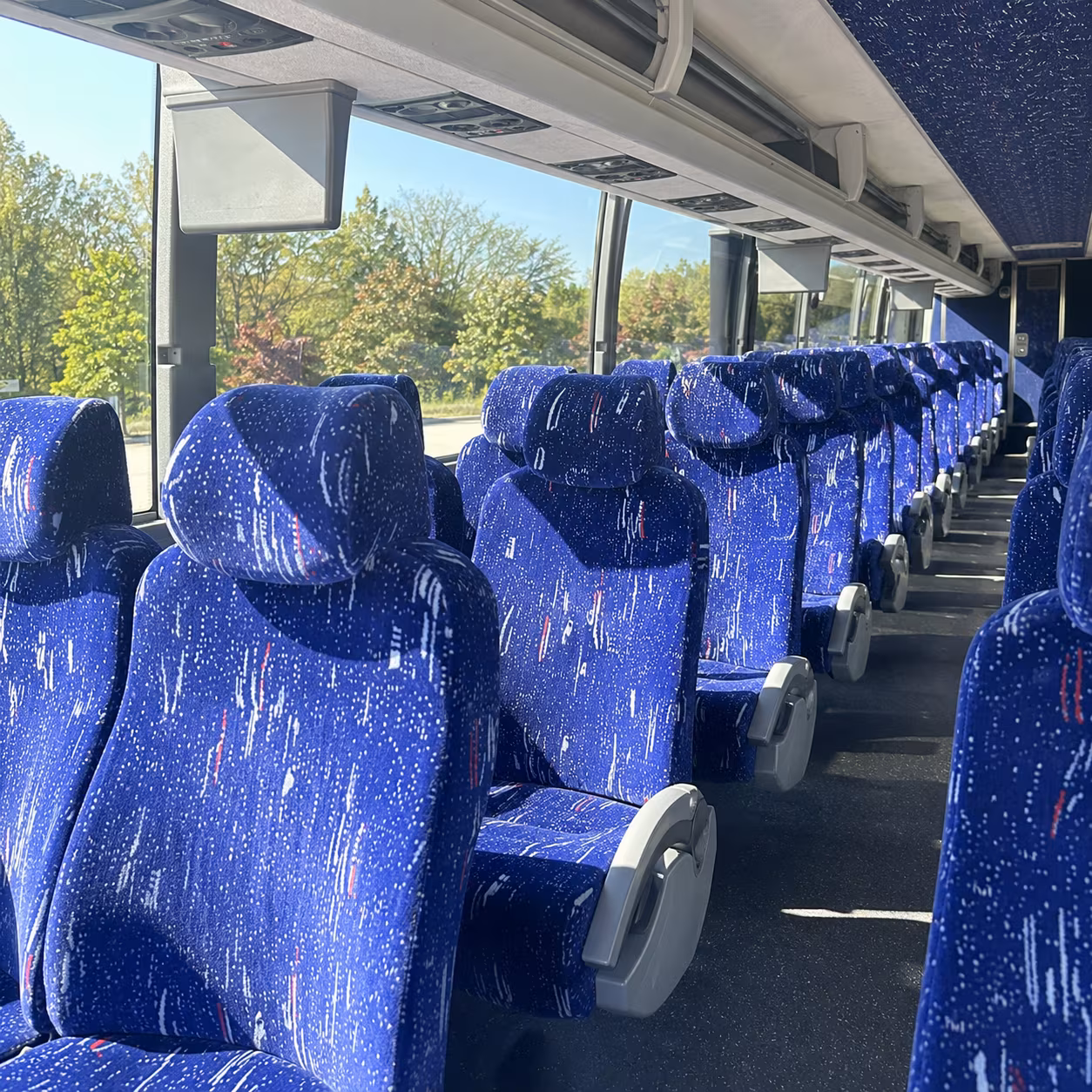 novi charter bus rentals for federal agency shuttle service