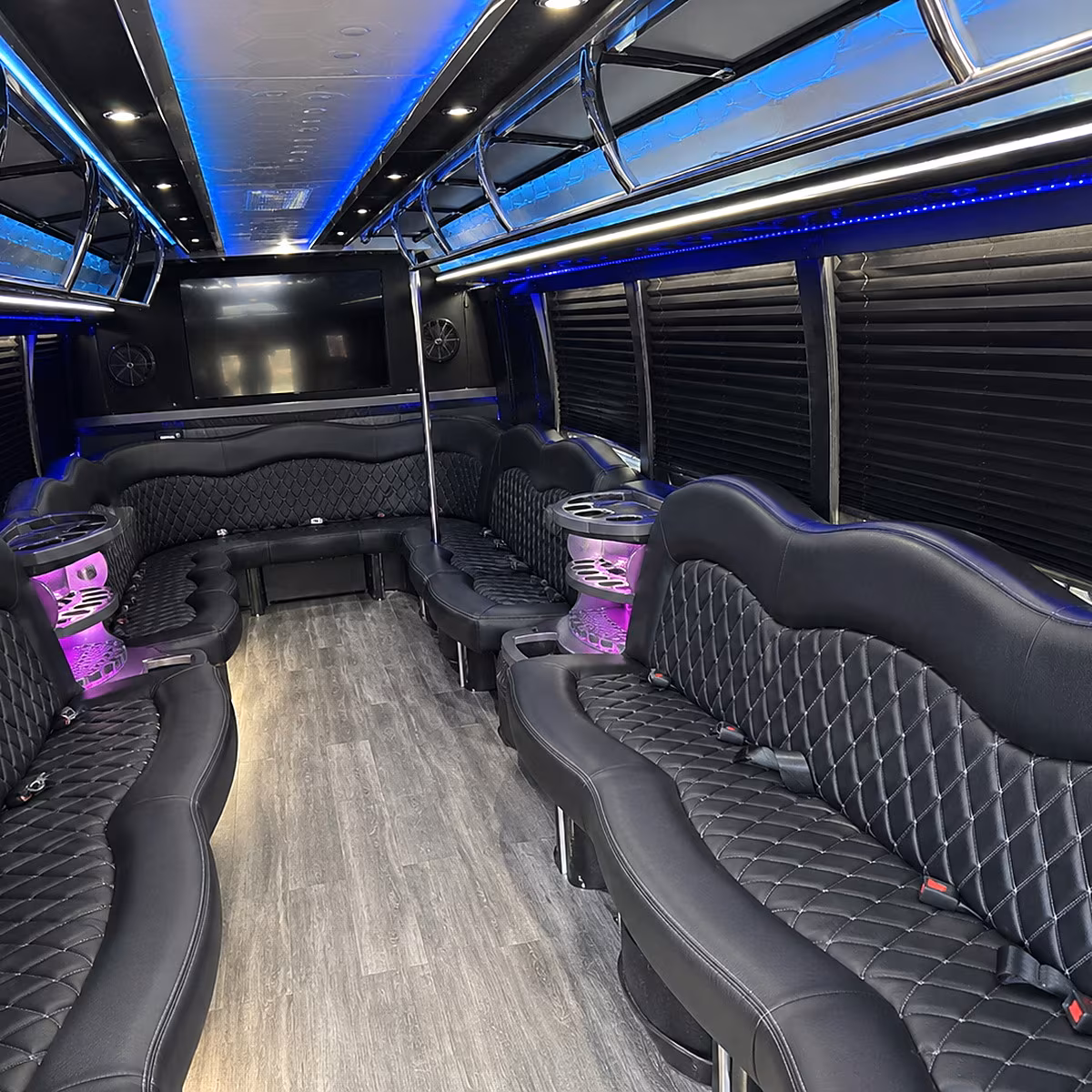 novi party bus rentals inside